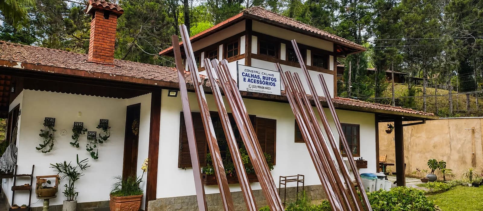 Projeto de calhas em Nova Friburgo — Constru-Calhas